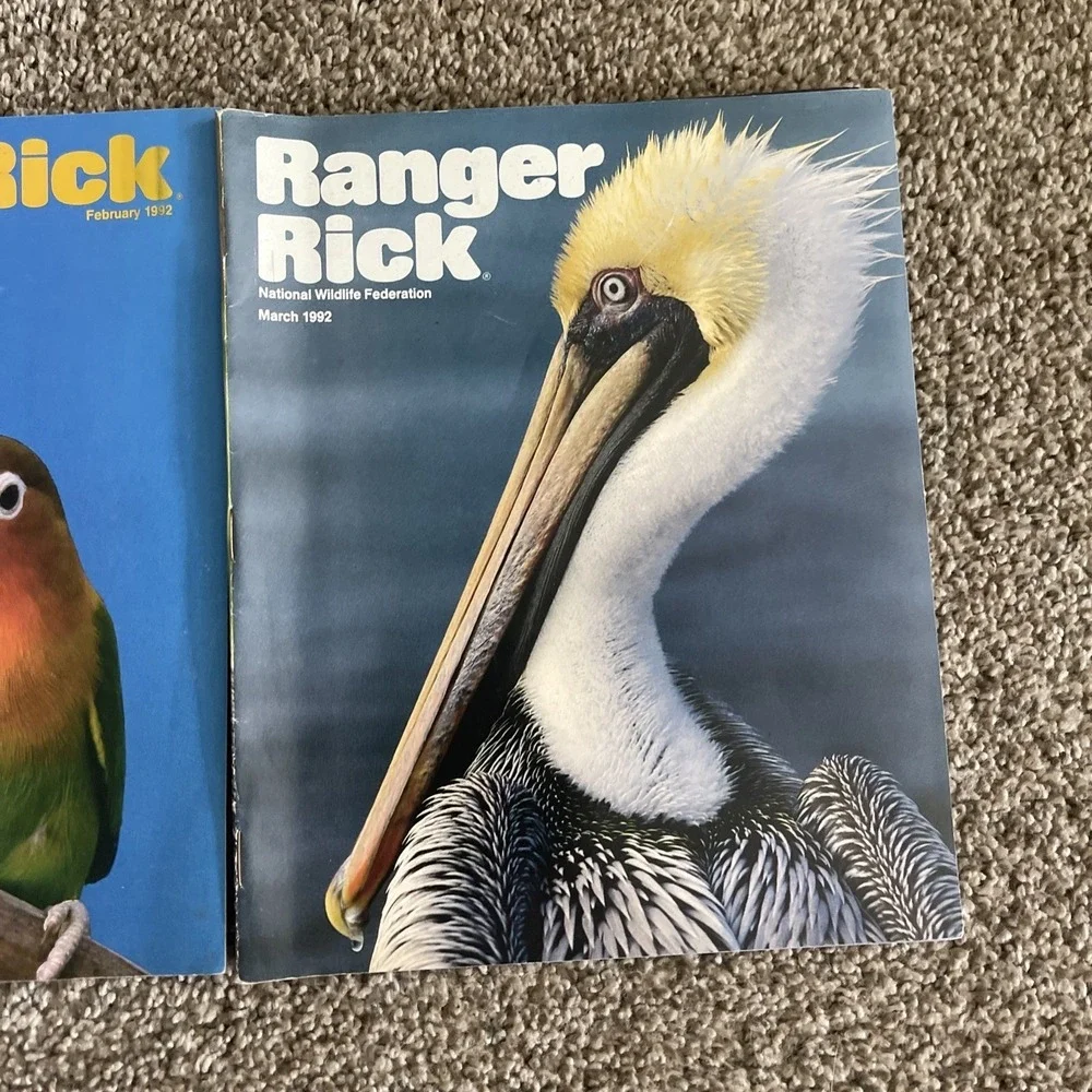 Ranger Rick's Nature Magazine 1992 National Wildlife Kids Vtg Lot Of‎ 9